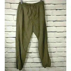 Maiden Noir Mens Size 3 (L) Greenish Brown Warm Up Trousers Jogger Style